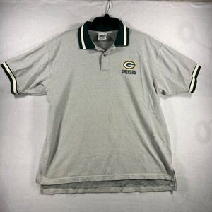 Dynasty‎ Green Bay Packers Polo Shirt Men's Size L Short Sleeve G Logo